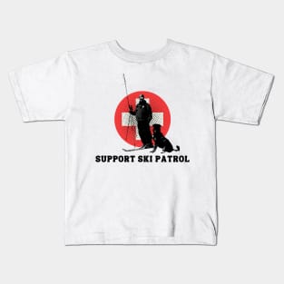 Support Ski Patrol Kids T-Shirt